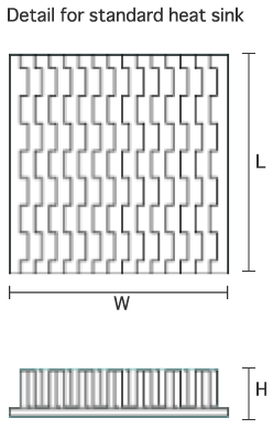 images:dimention of heat sink